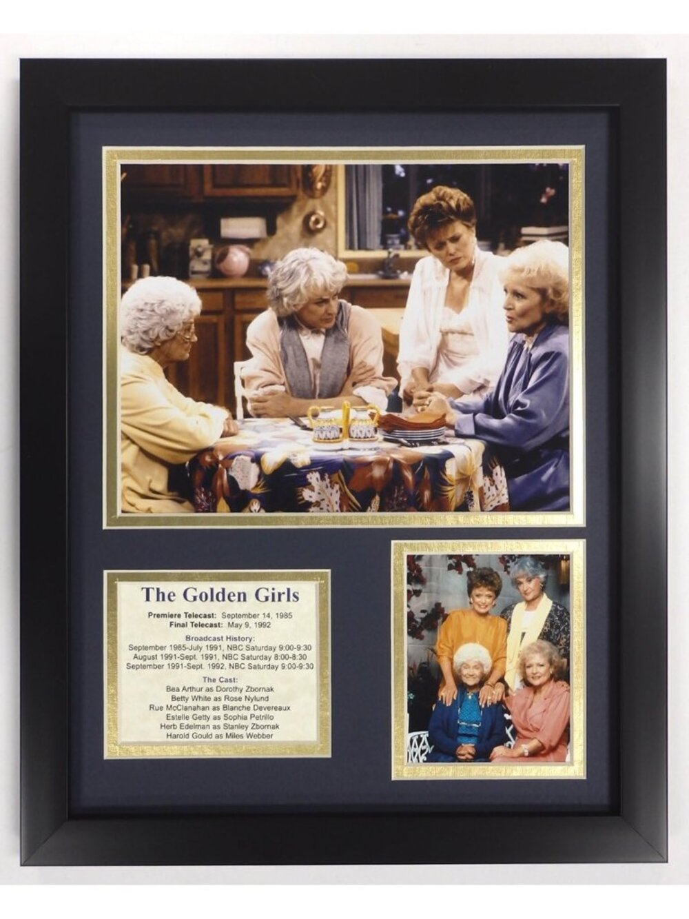 Golden Girls Framed Photo Collage, 11x14 Inch Wall Art, Vintage Decor, Gift Idea